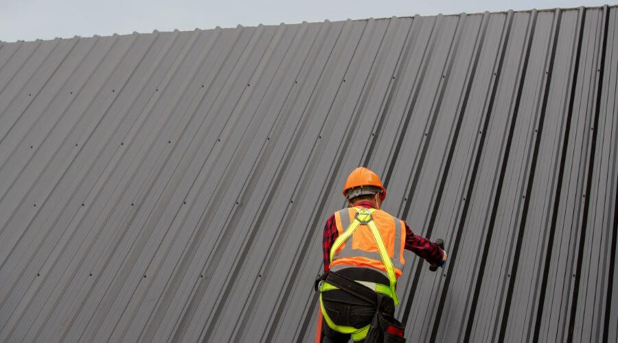 Professional metal roof installation in Cambria, WI